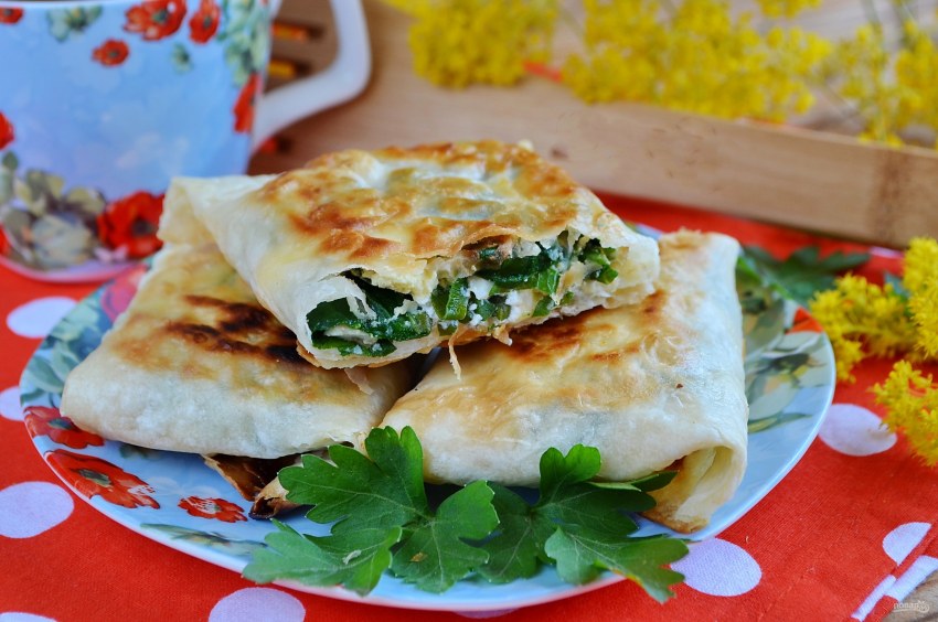 Блюда из лаваша и сыра