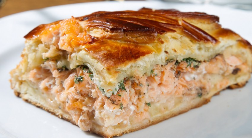 Заливной картофельный пирог