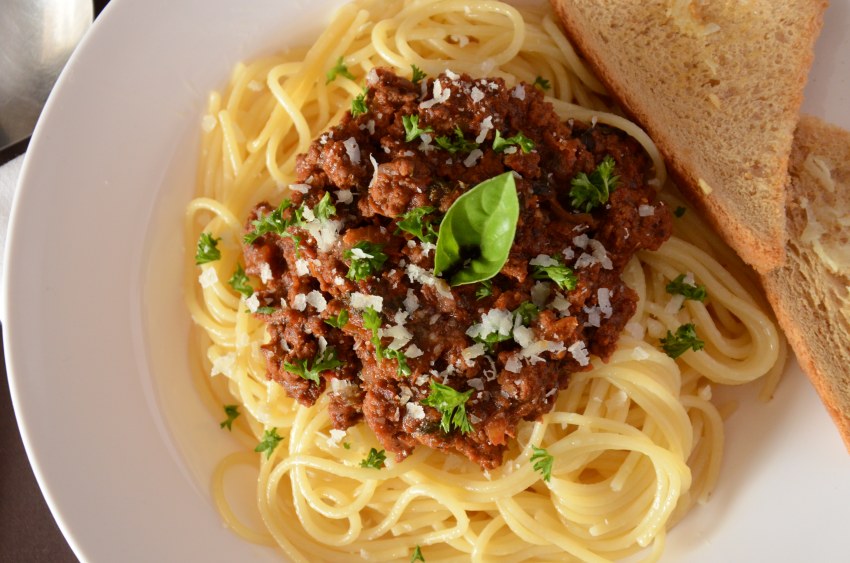 Спагетти с фаршем рисунок