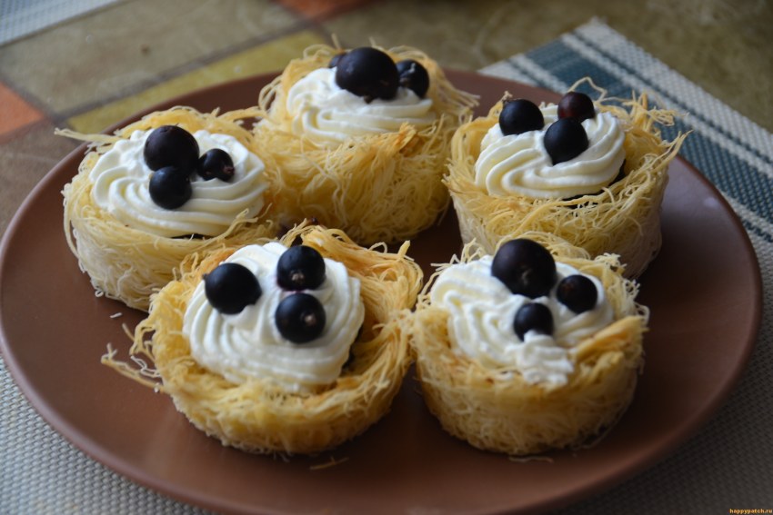 Корзиночки из катаифи