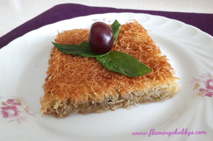 Торт с тестом катаифи