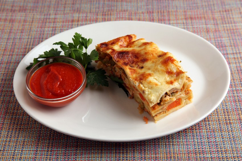 Лазанья с говядиной фото