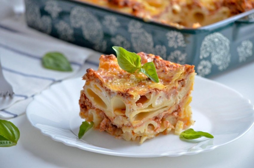 Лазанья мясная с овощами