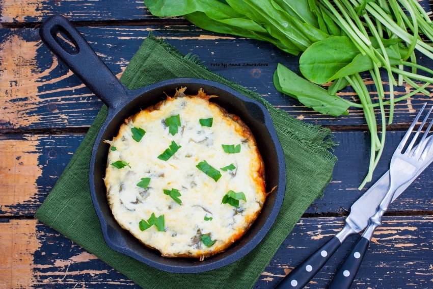 Яичница с сыром