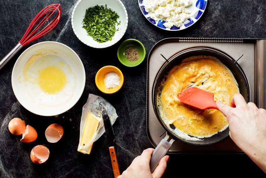 Фриттата с копченым лососем