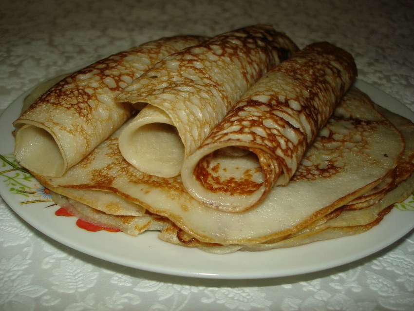 Блины с рыбой