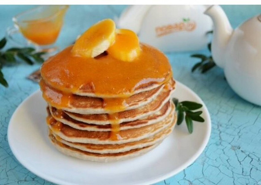 Полезные банановые панкейки.