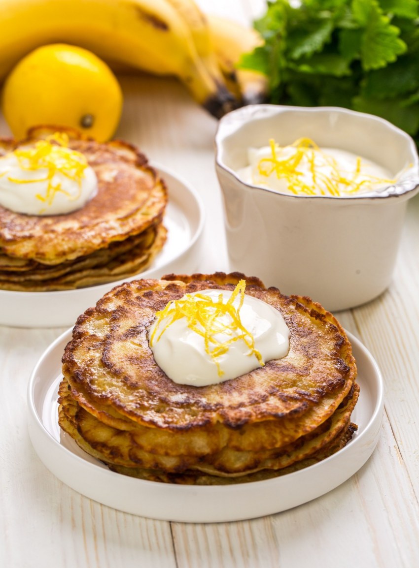 Оладушки с бананом