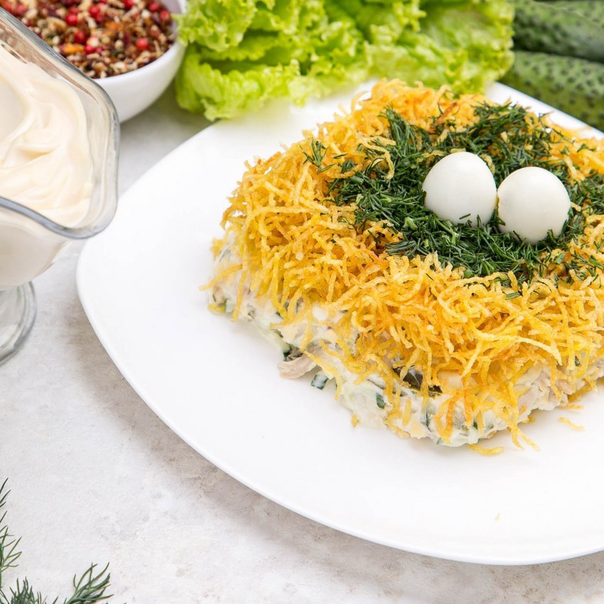 Салат гнездо глухаря