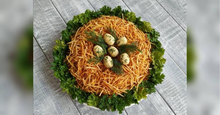 Салат гнездо глухаря