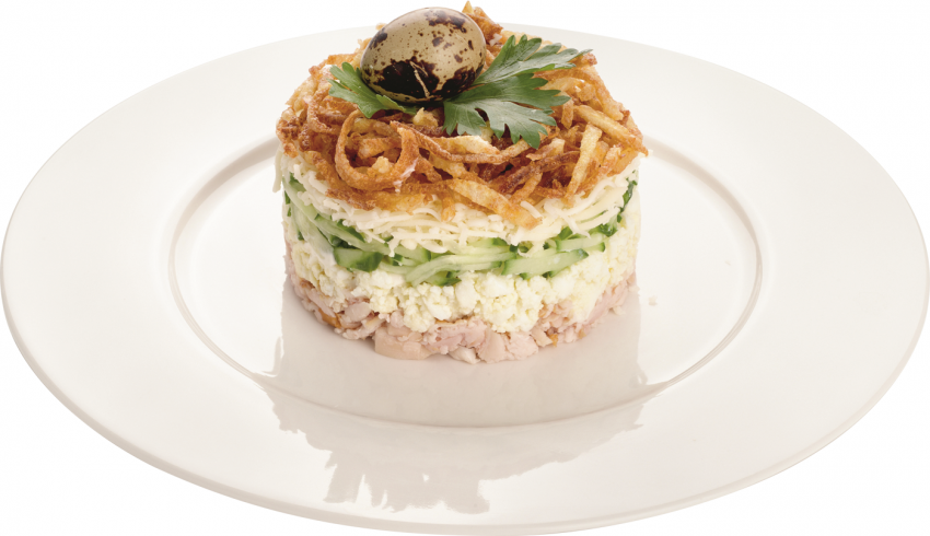 Салат глухариное гнездо