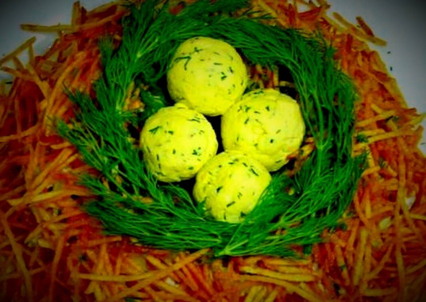 Гнездо глухаря салат Спар