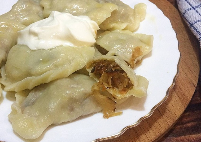 Вареники с грибами