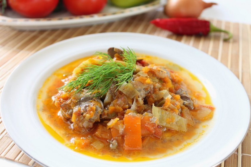 Жареное мясо с луком