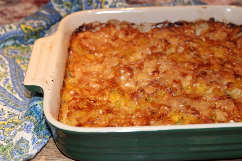 Тыквенная запеканка с курицей