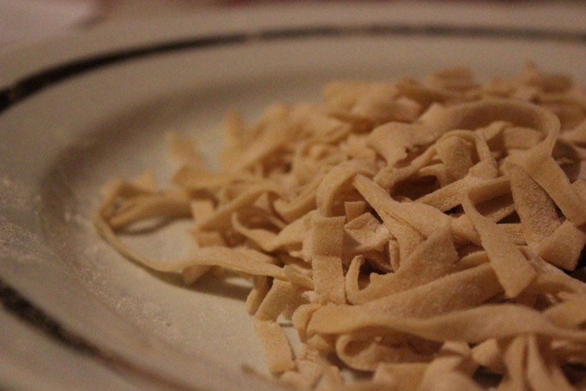 Лапша удон несваренная