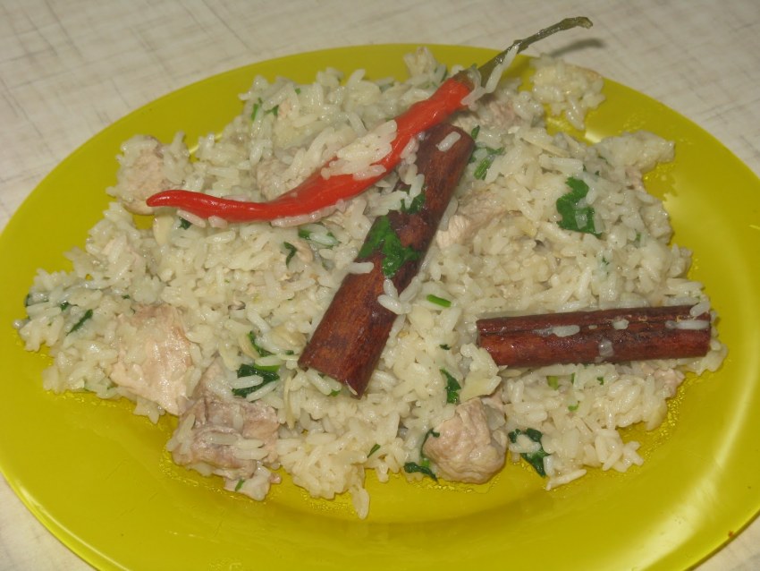 Салат с индейкой и киноа