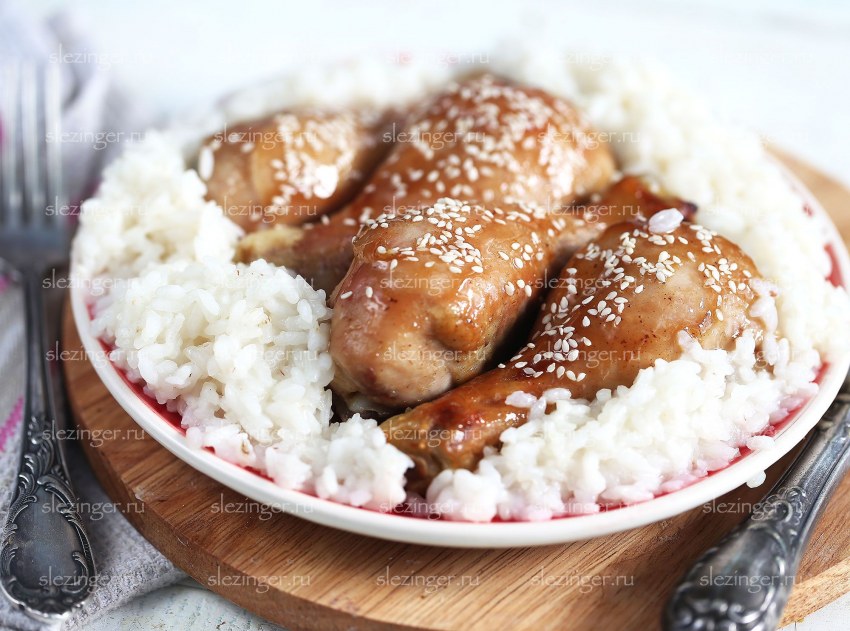 Вареная курица с рисом