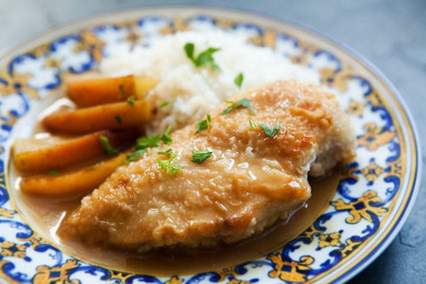 Рис с овощами с стручковой фасолью