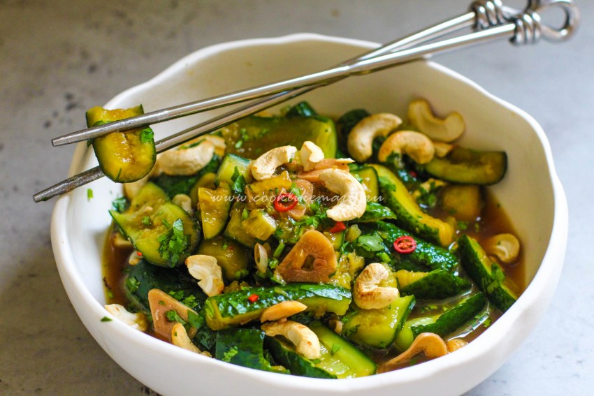 Салат из огурцов по Азиатски