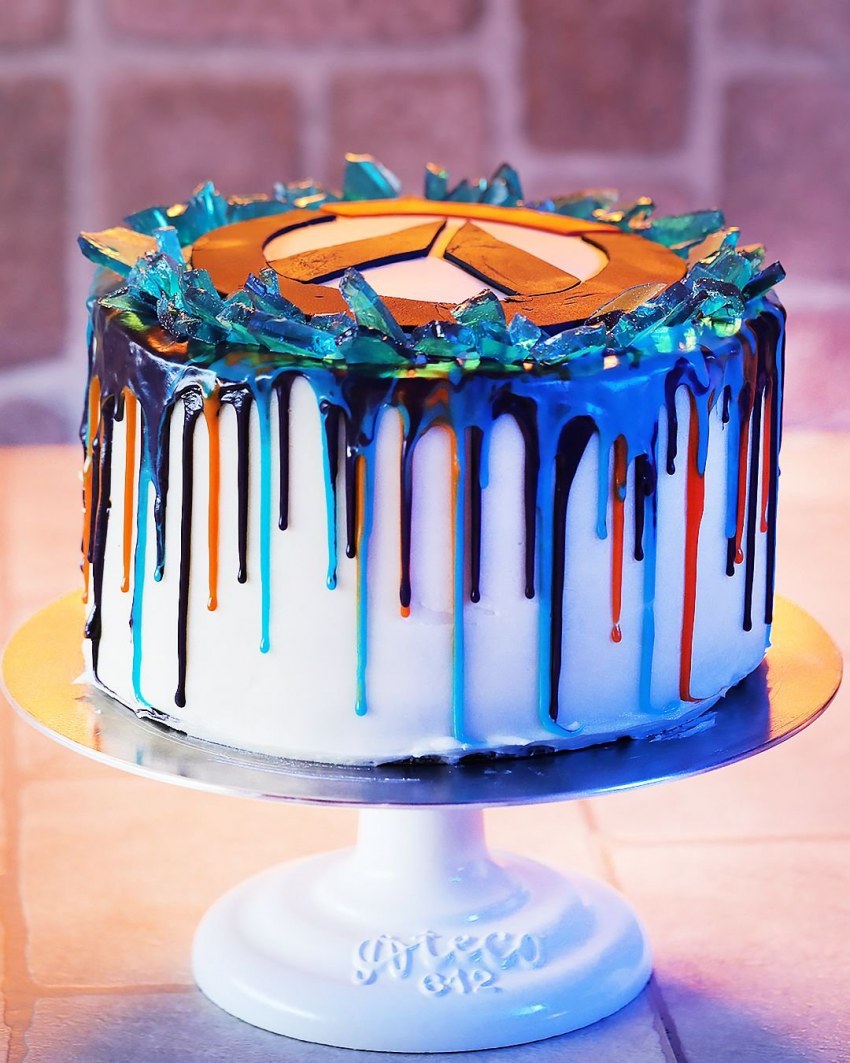 Украшение торта глазурью