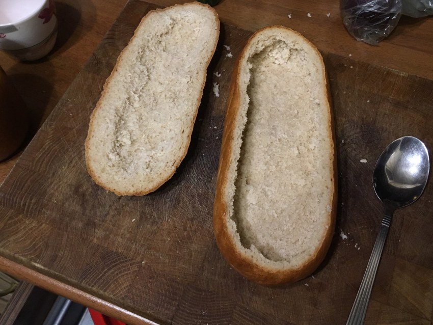 Бутерброды из батона из мякиша