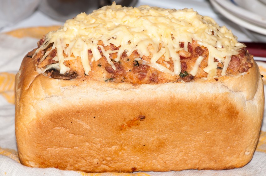 Пицца из мякиша хлеба в духовке рецепт