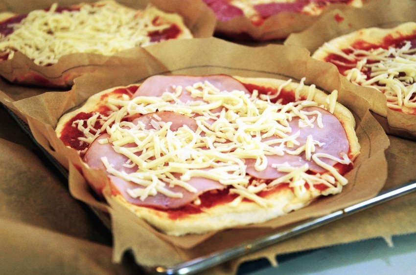 Мини пицца на хлебе картинки