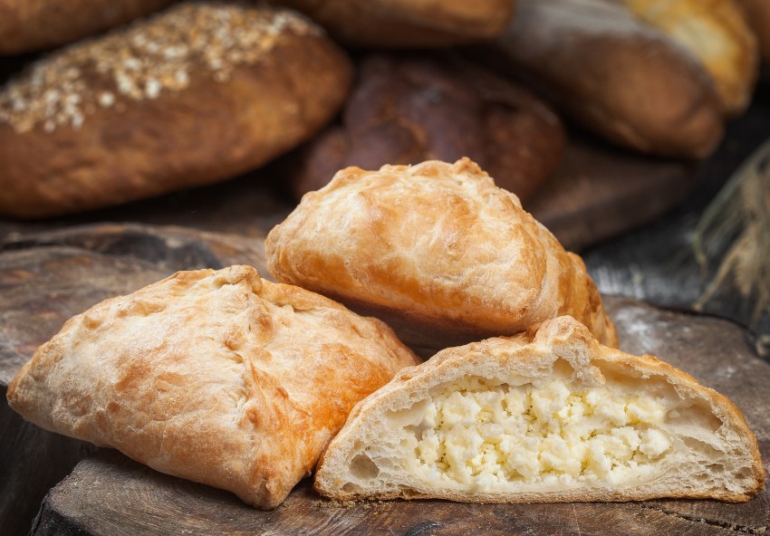 Слойка с творогом