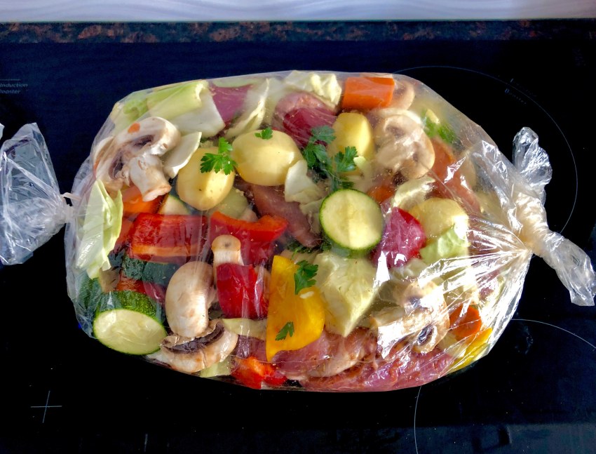 Овощи в пакете для запекания