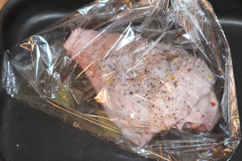 Говядина с печеными овощами