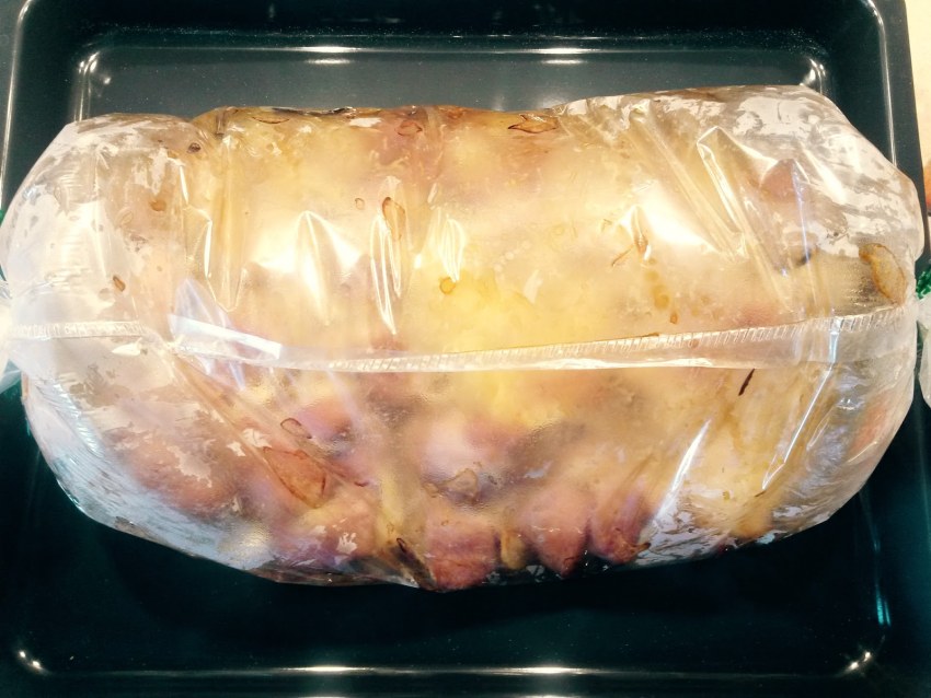 Мясо в рукаве