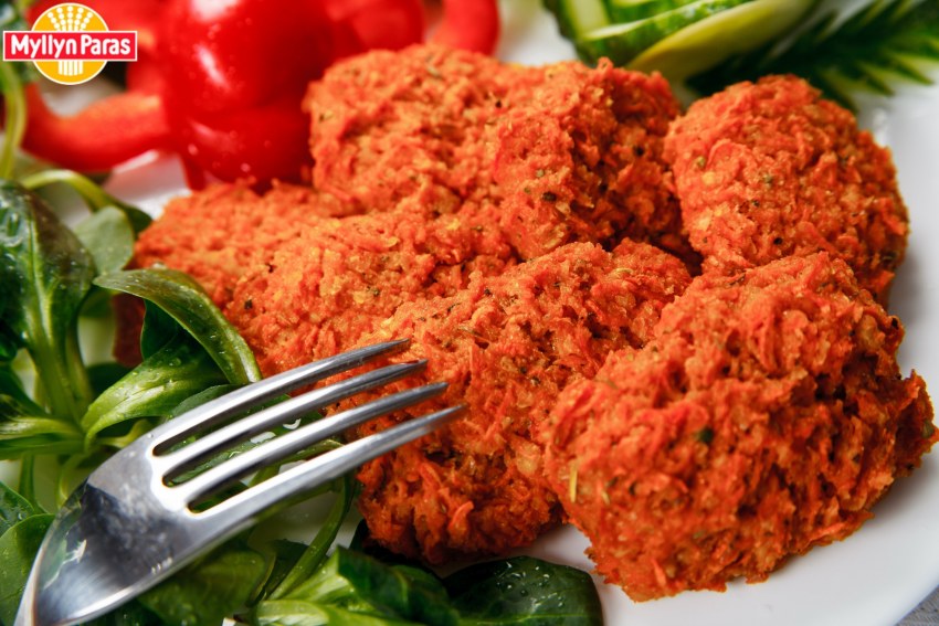 Морковные котлеты с манкой