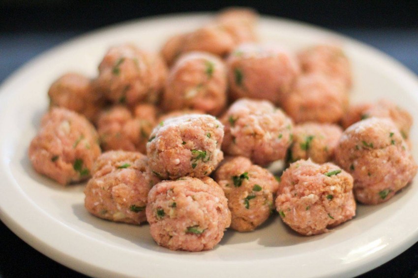 Фрикадельки со шпинатом