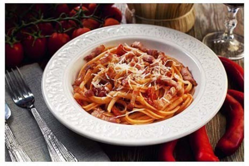 Паста с грудинкой
