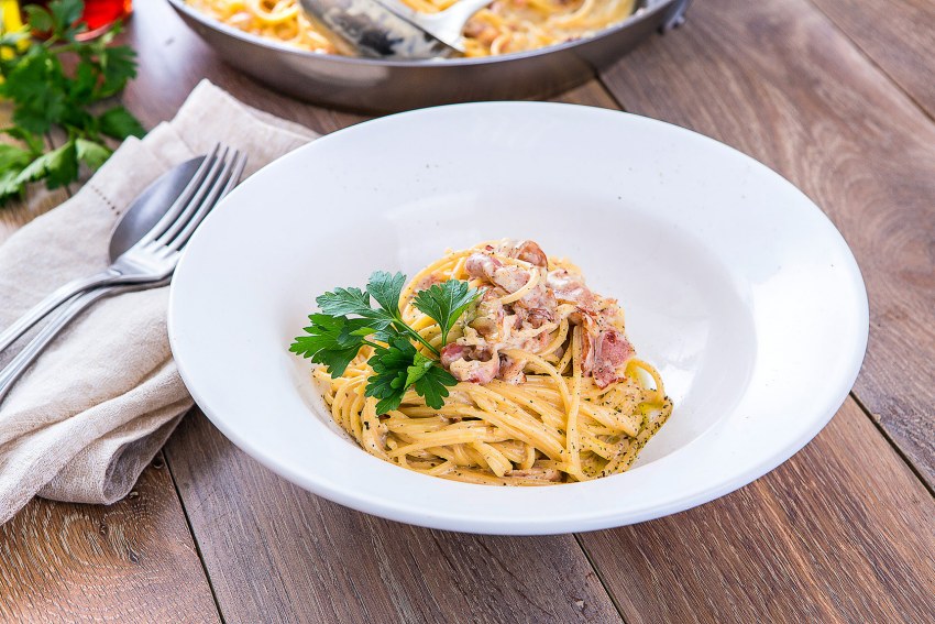Спагетти карбонара в Италии