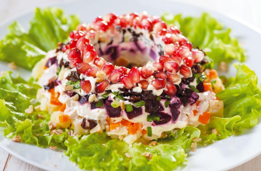 Салат Императорский с гранатом