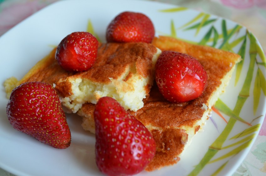Венские вафли с клубникой и сливками