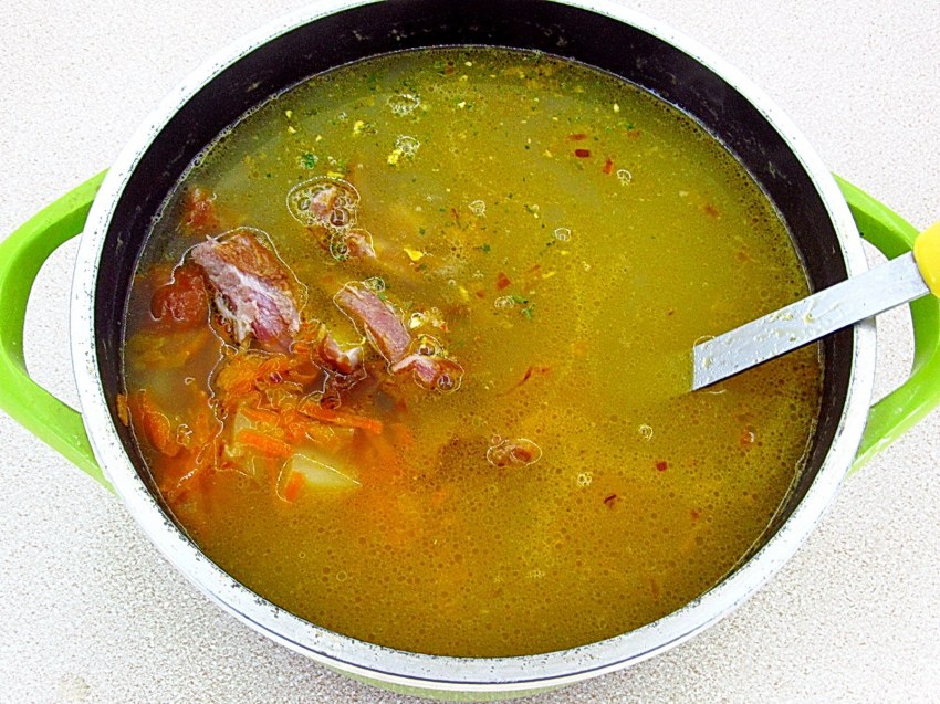 Горохово фасолевый суп