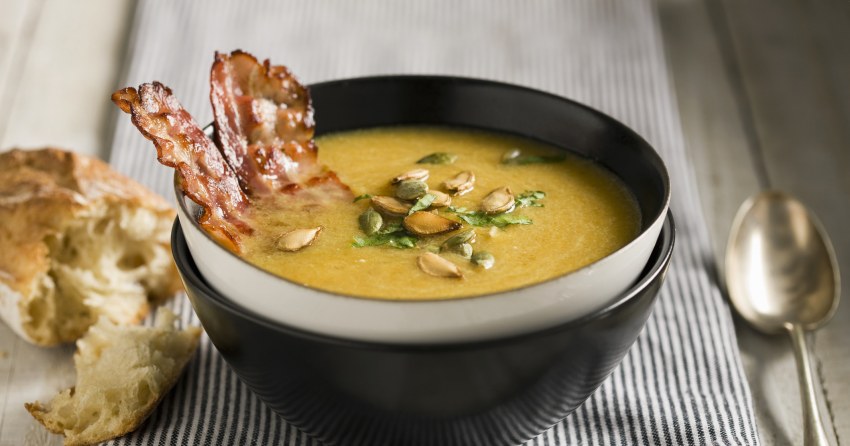 Гороховый суп с копченой курицей