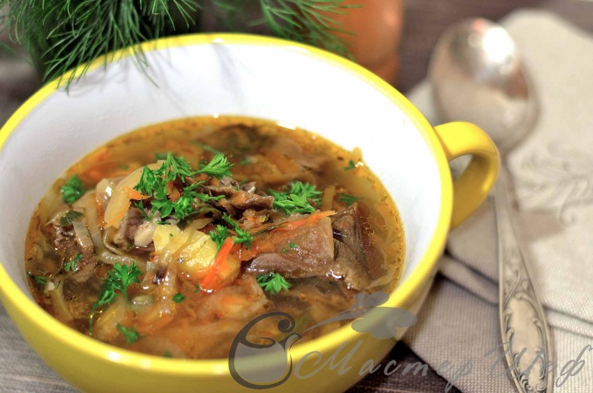 Суп из сушеных грибов