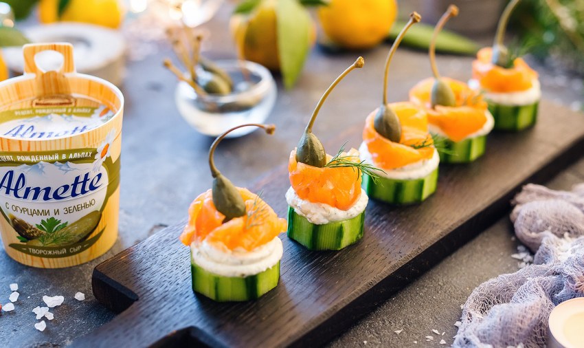 Закуска из творожного сыра