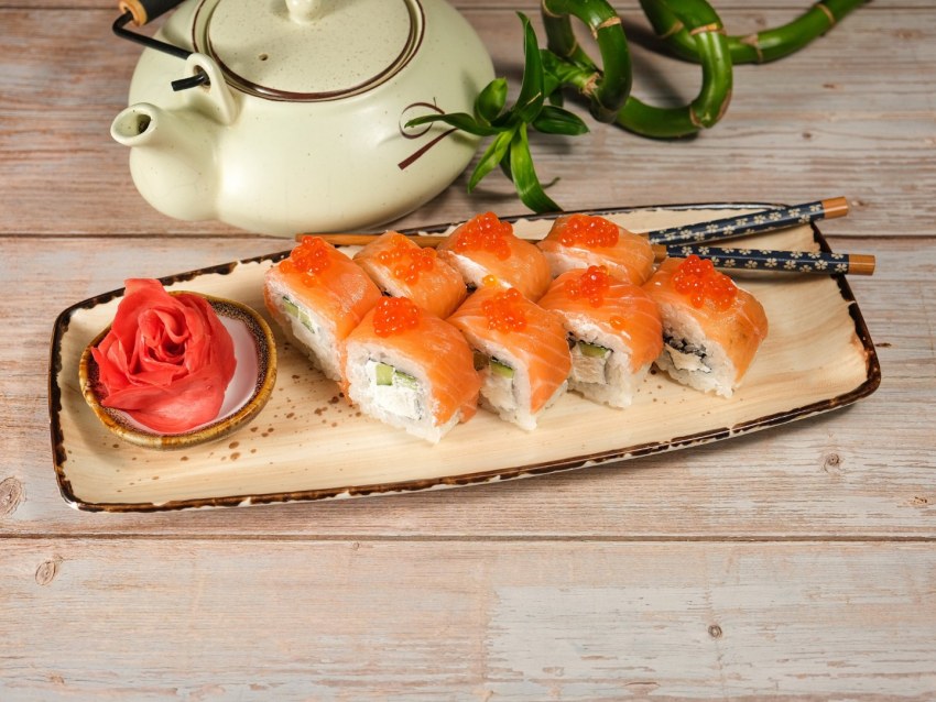 Рулет с семгой в лаваше