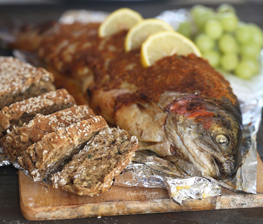 Треска с овощами в духовке