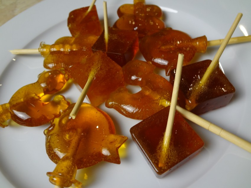 Карамельные леденцы в домашних