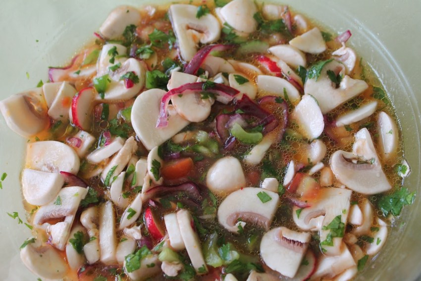 Салат Министерский с грибами