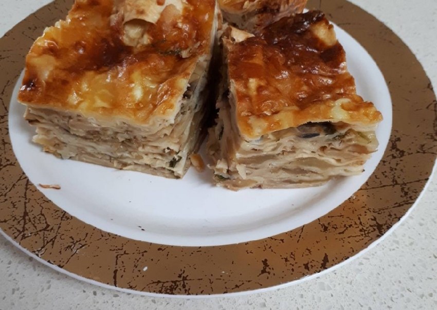 Капустный пирог из лаваша