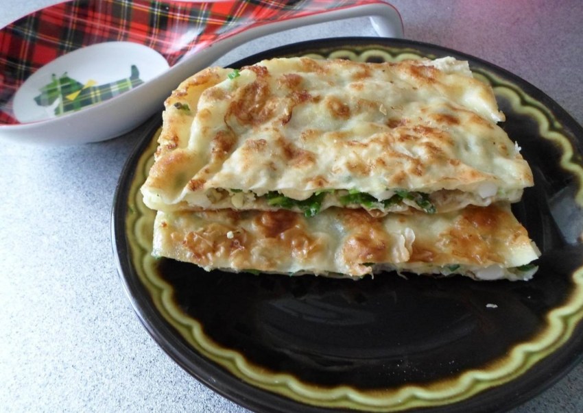 Пирог из лаваша с мясом