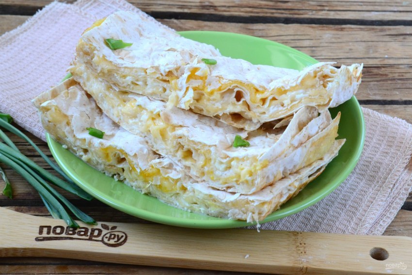 Куриный пирог из лаваша