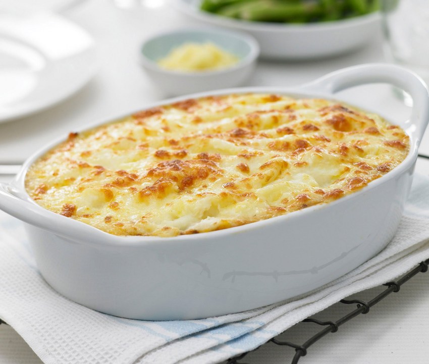 Гратен из морепродуктов